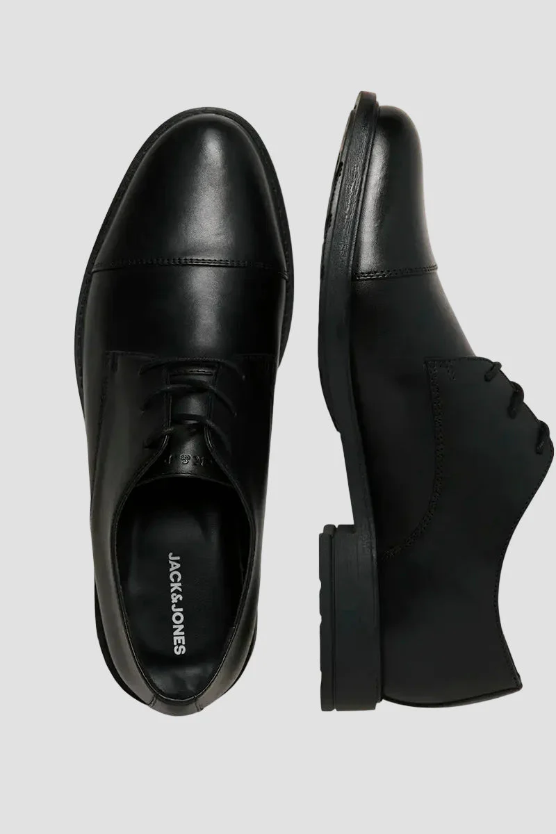 Jack & Jones Oslo Leather Dress Shoe Black - Image 2