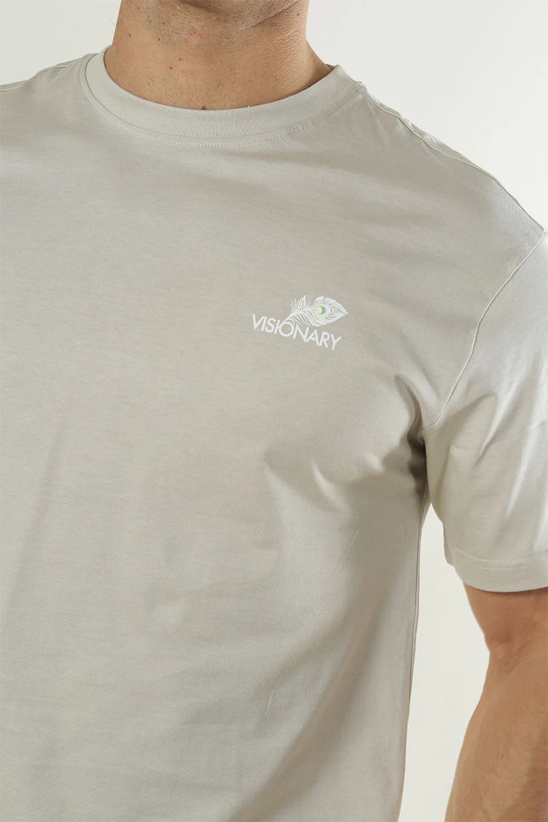 Only & Sons Fred Life RLX SS Print Tee Silver Lining - Image 5