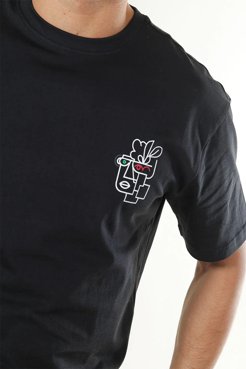 Only & Sons Fred Life Rlx Ss Print Tee Black - Image 5
