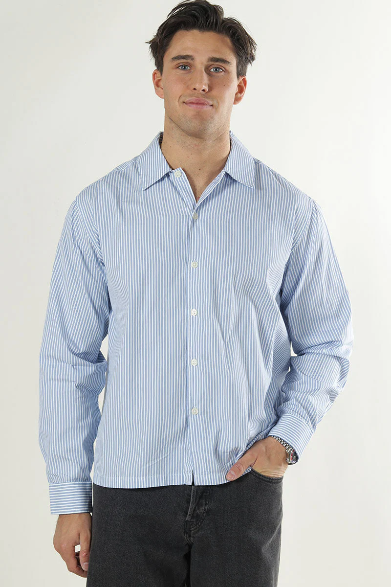 Only & Sons Opaline Relax  Ls Shirt Bright White