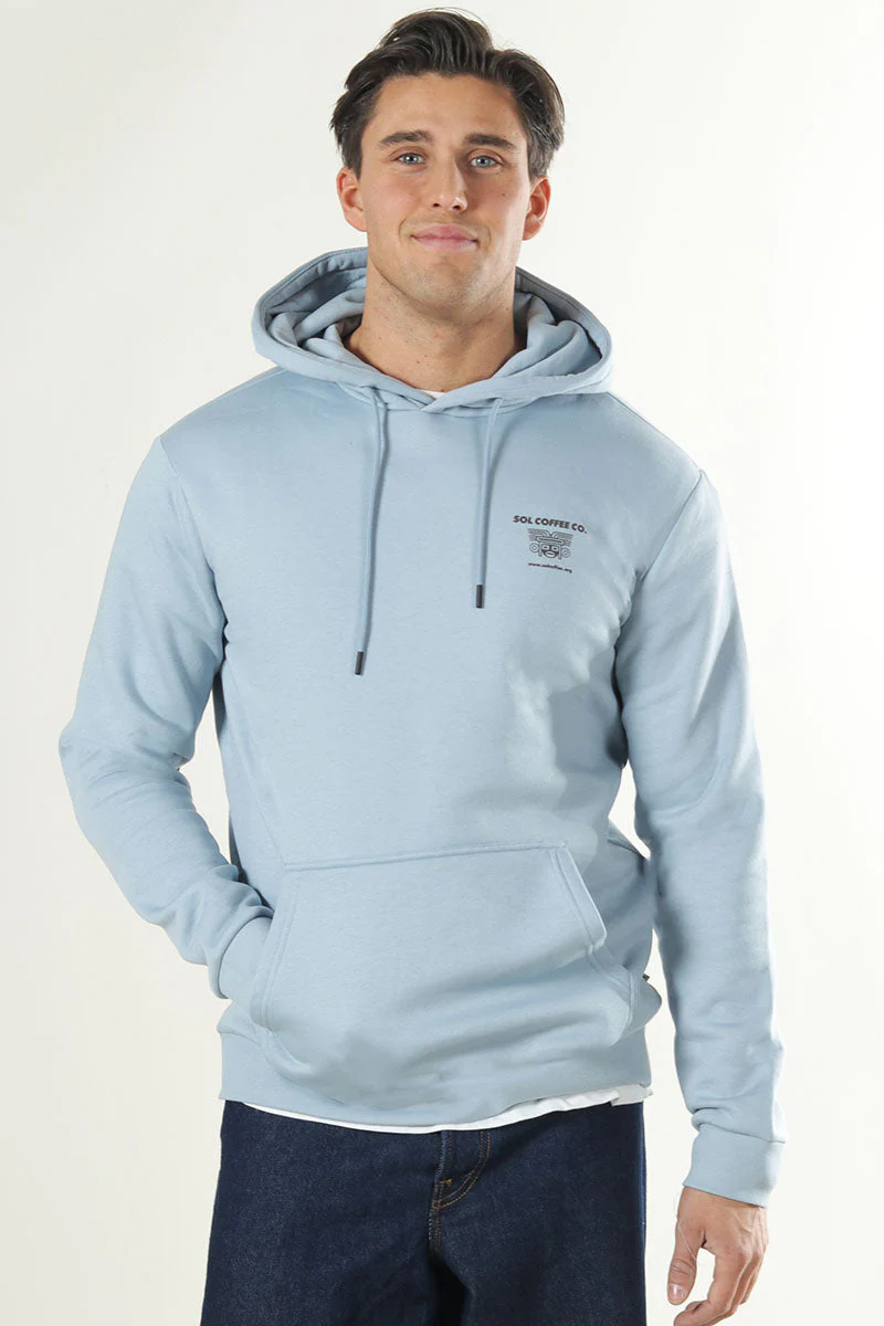 Only & Sons Ceres Food Fiesta Reg Hoodie Blue Fog - Image 2