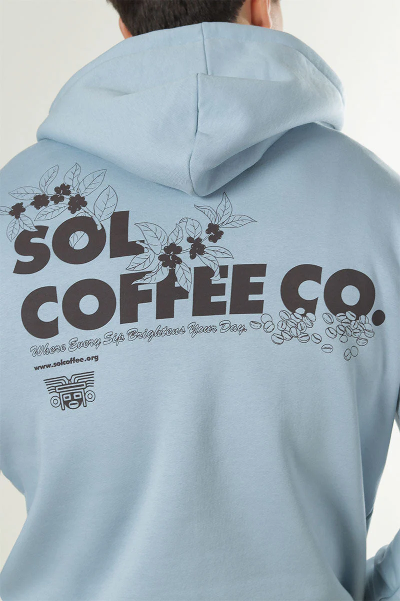 Only & Sons Ceres Food Fiesta Reg Hoodie Blue Fog - Image 7