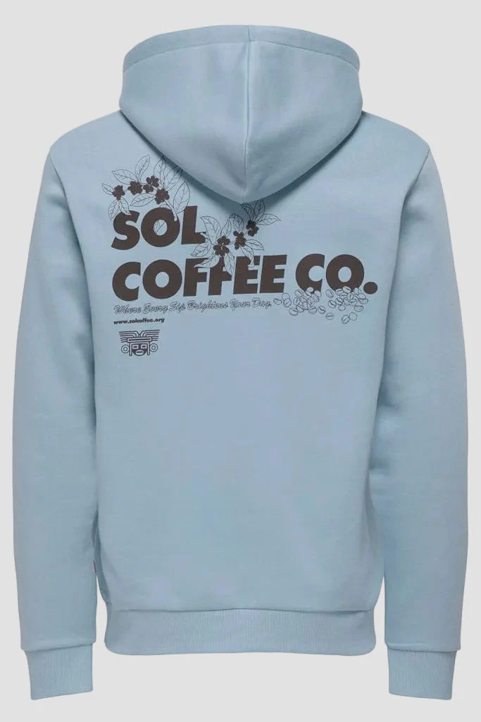 Only & Sons Ceres Food Fiesta Reg Hoodie Blue Fog - Image 8