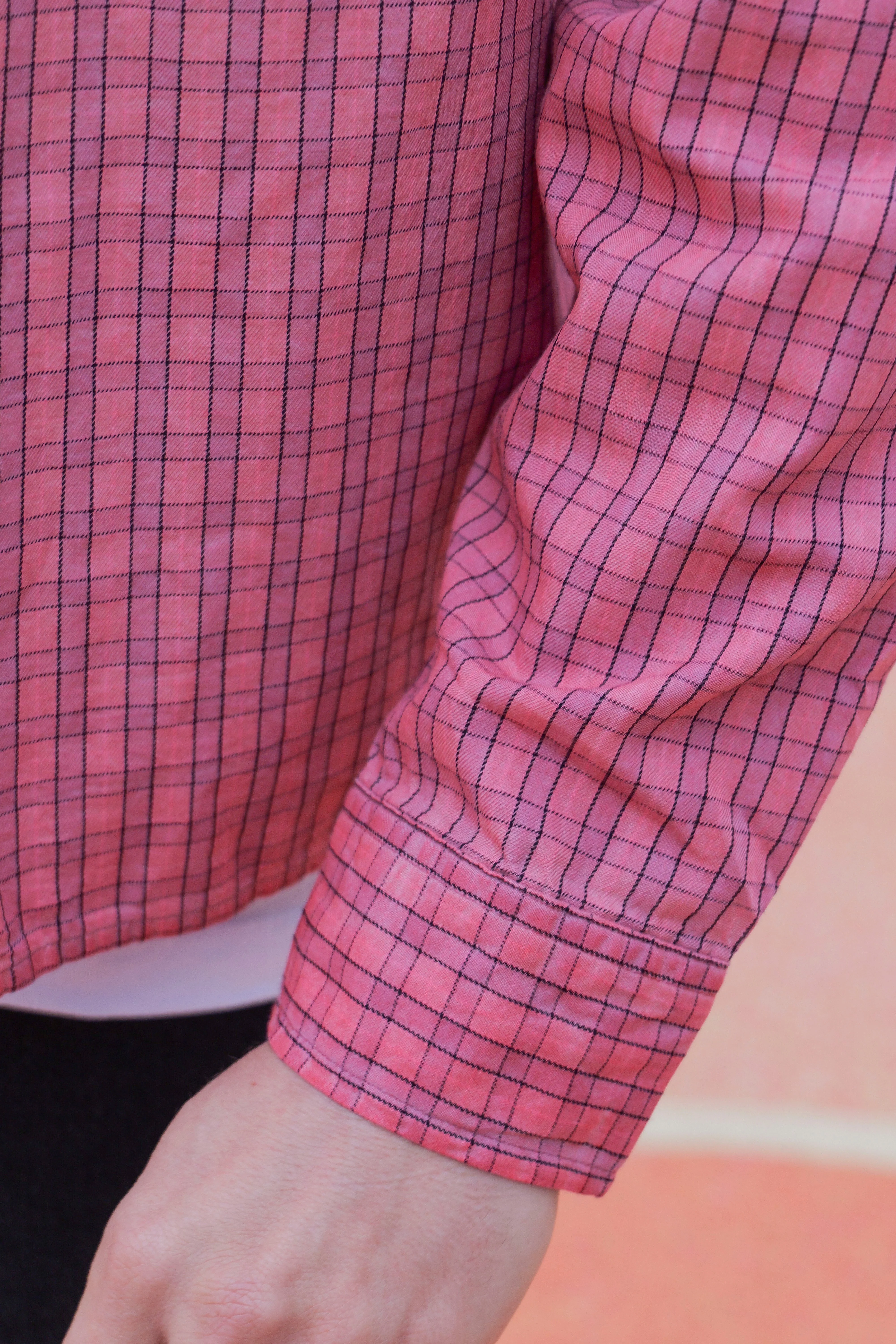 Jack & Jones Cofade Overdyed Shirt Ls Hot Pink - Image 6
