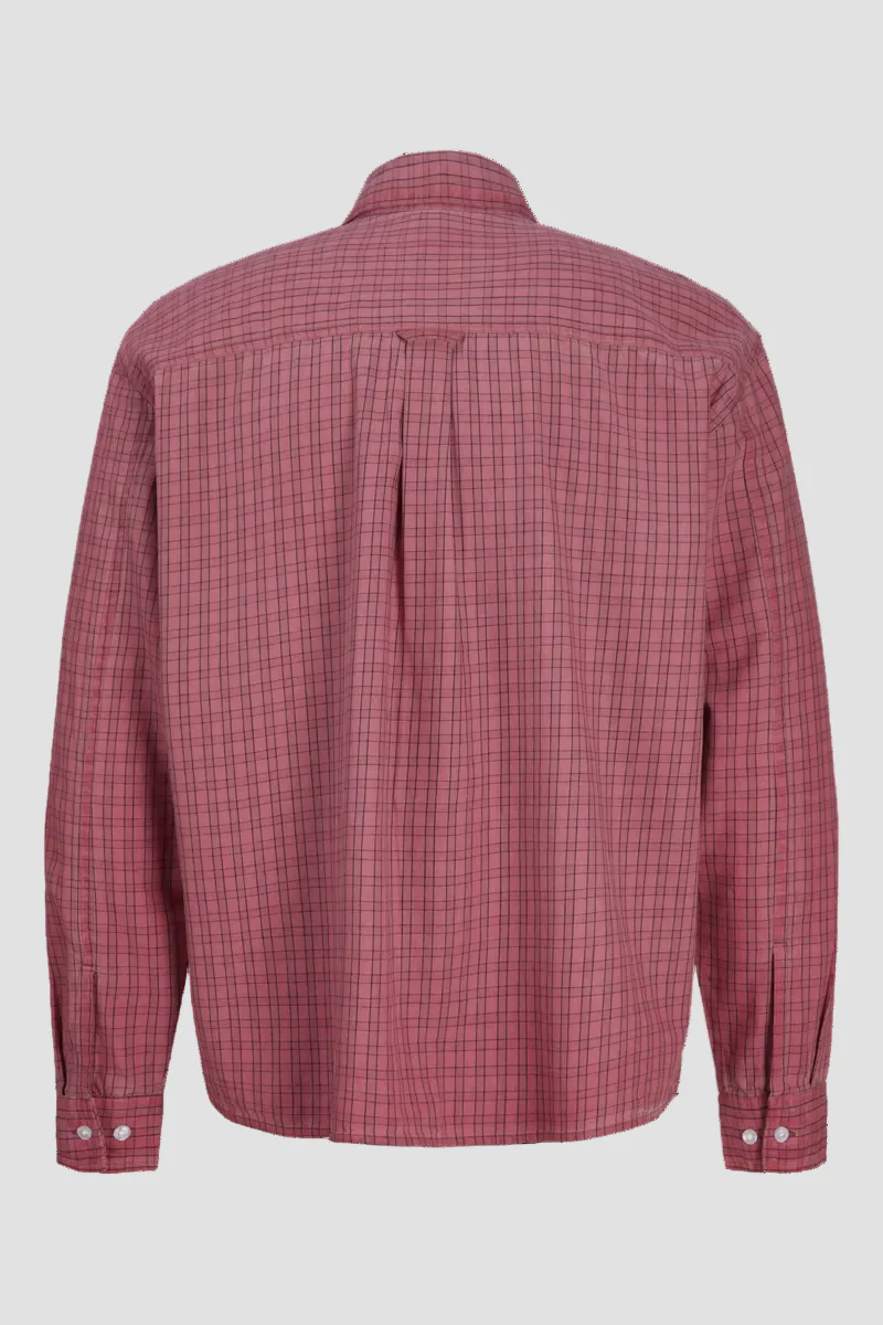 Jack & Jones Cofade Overdyed Shirt Ls Hot Pink - Image 8