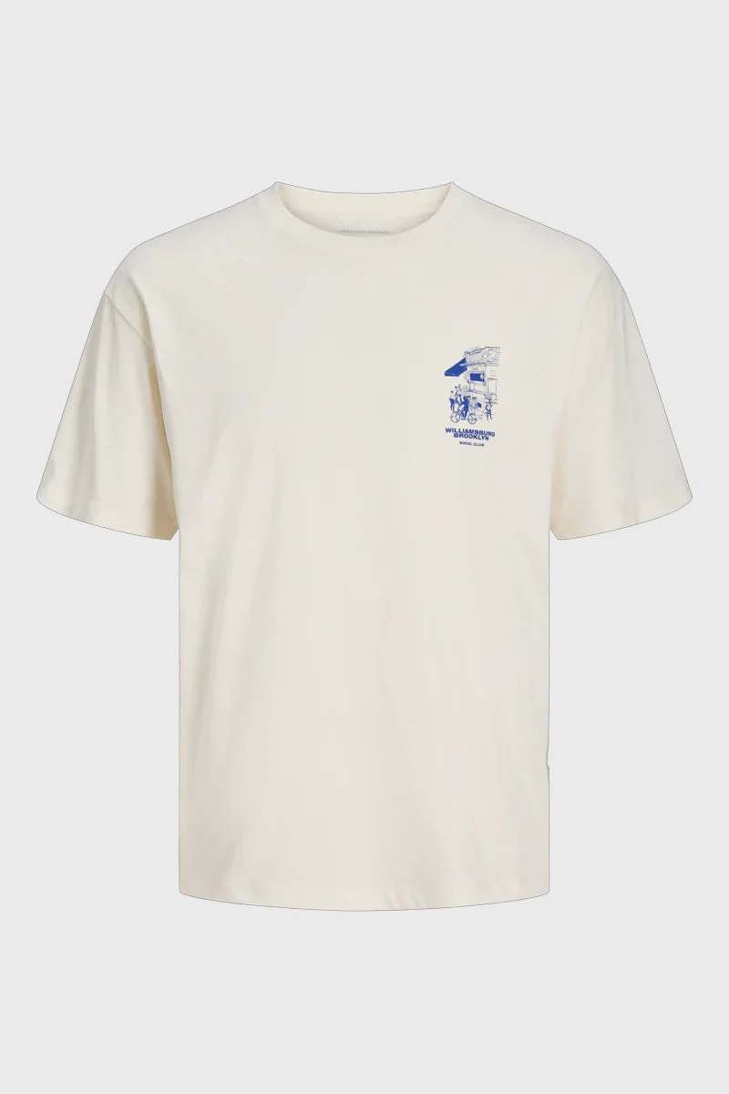 Jack & Jones Williamsburg Tee Egret - Image 7