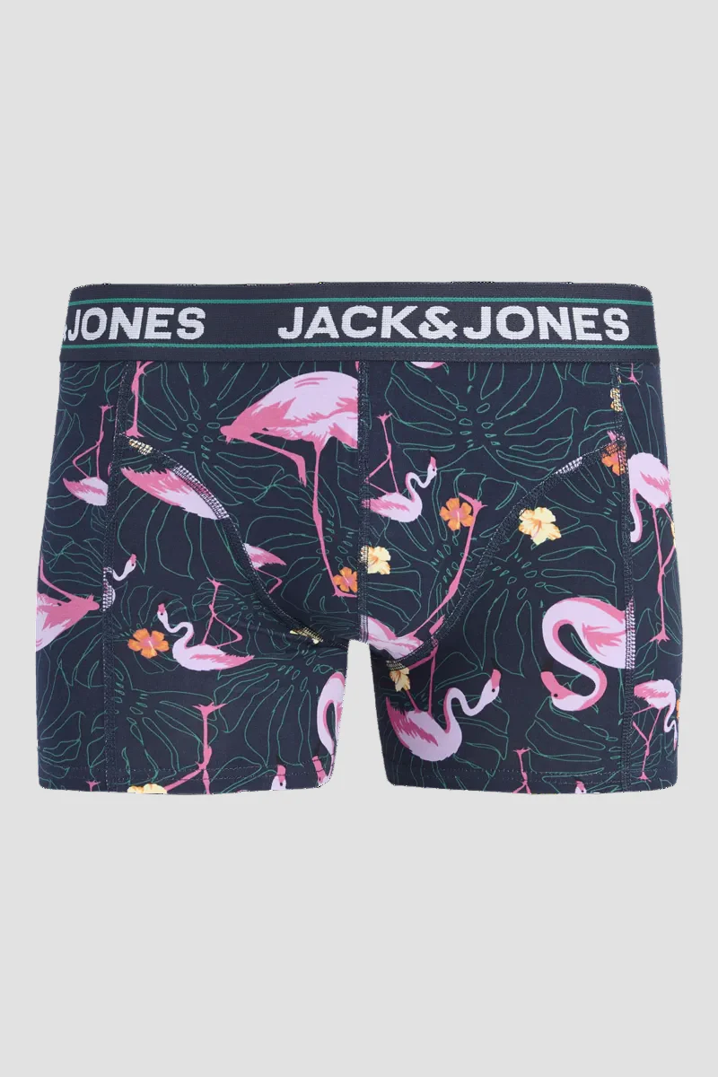 Jack & Jones Flamingo Trunks 3 Pack Navy Blazer - Image 3