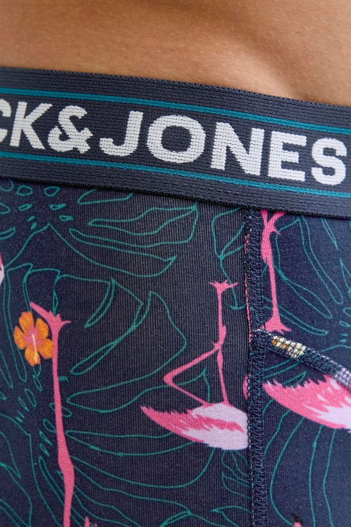Jack & Jones Flamingo Trunks 3 Pack Navy Blazer - Image 6