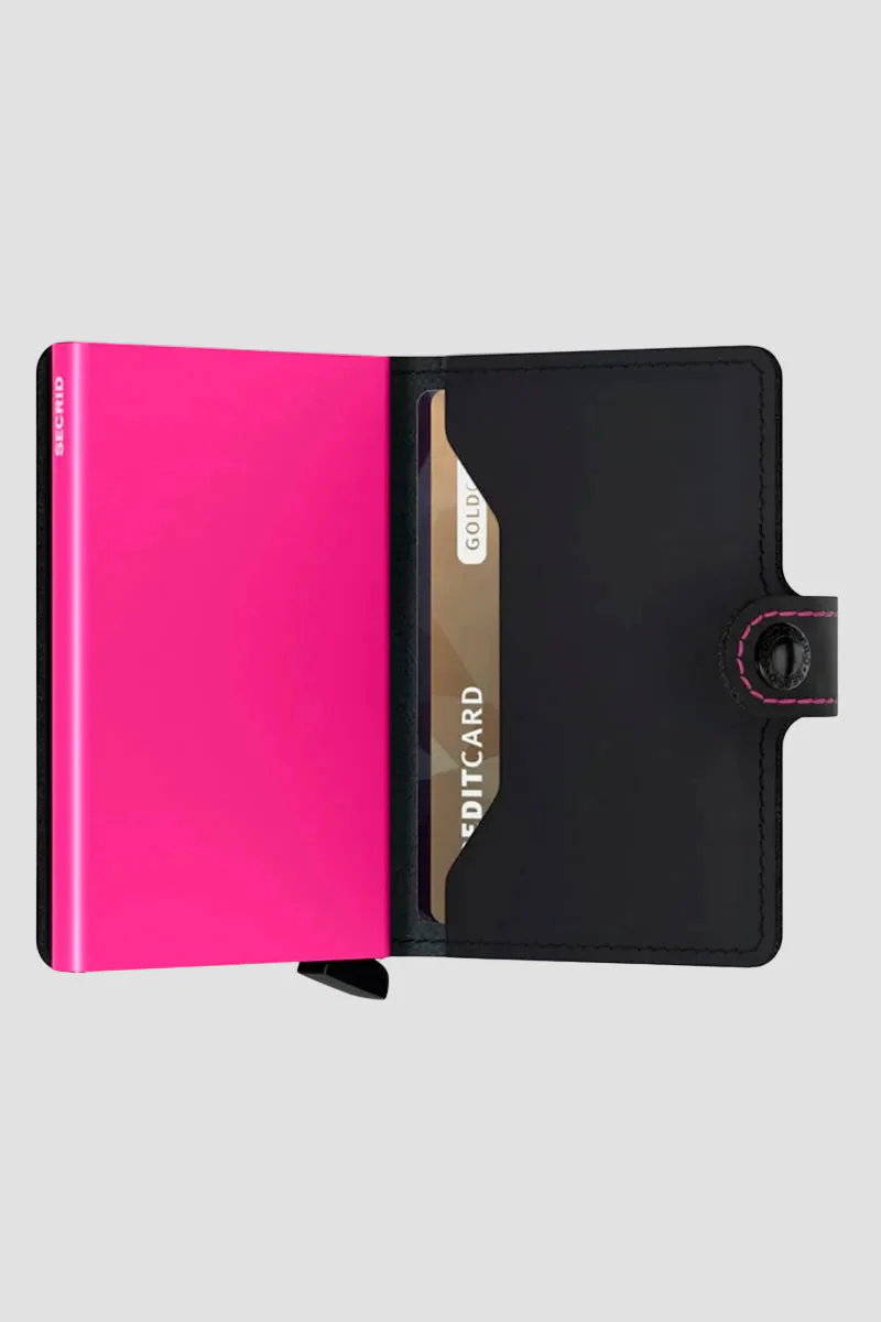 Secrid Miniwallet Matte Black & Fuchsia - Image 4