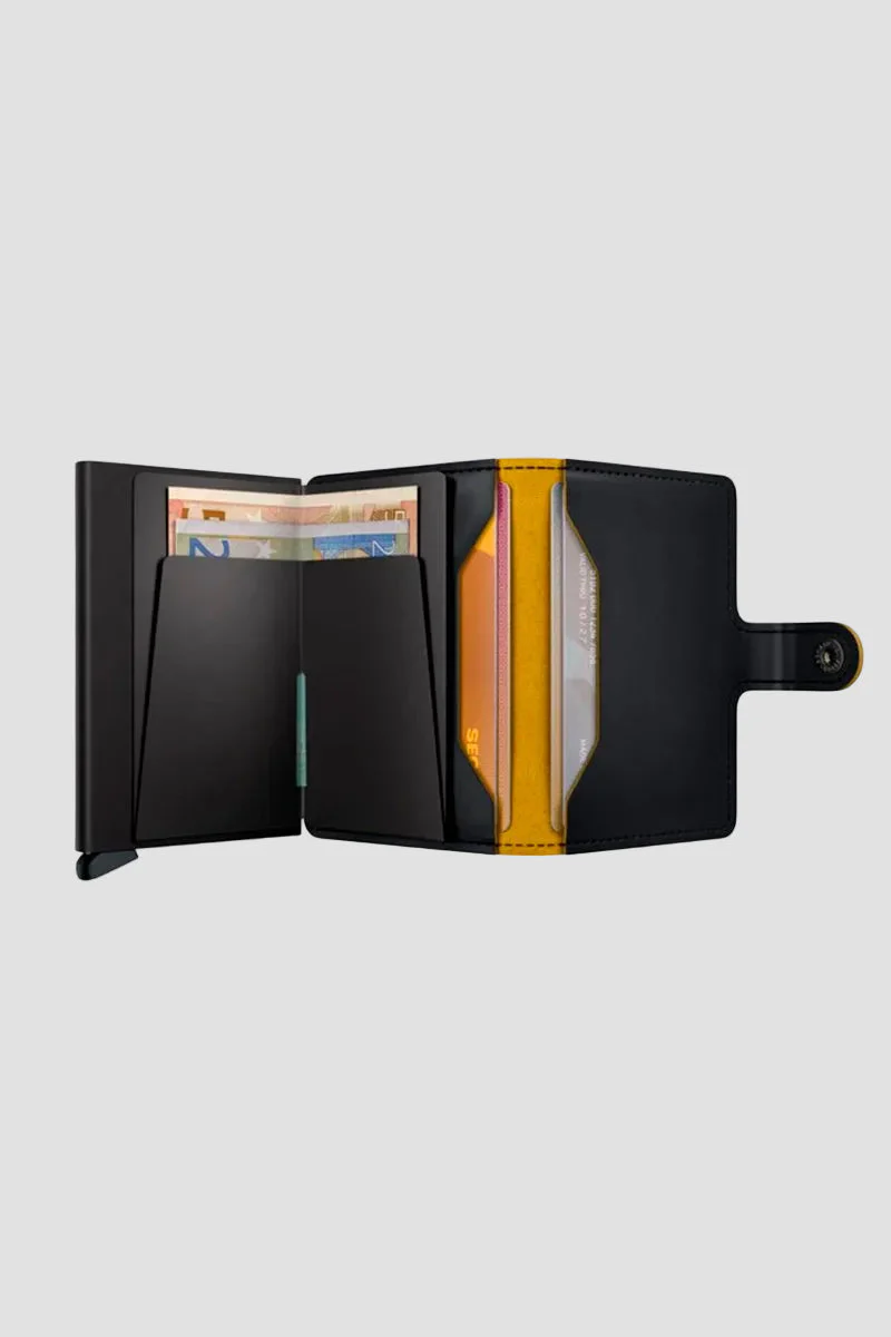 Secrid Miniwallet Matte Black & Ochre - Image 3
