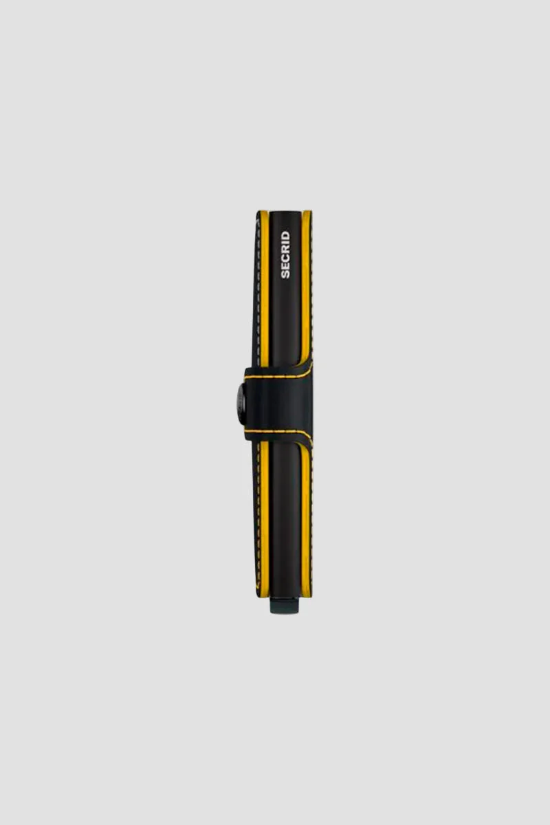 Secrid Miniwallet Matte Black & Ochre - Image 5