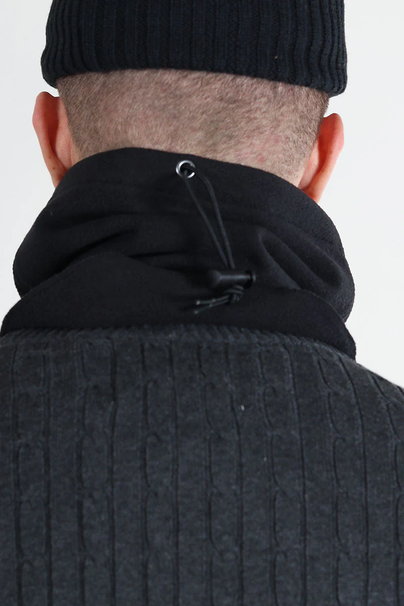 Urban Classics Polar Fleece Neck Gaiter Black - Image 4