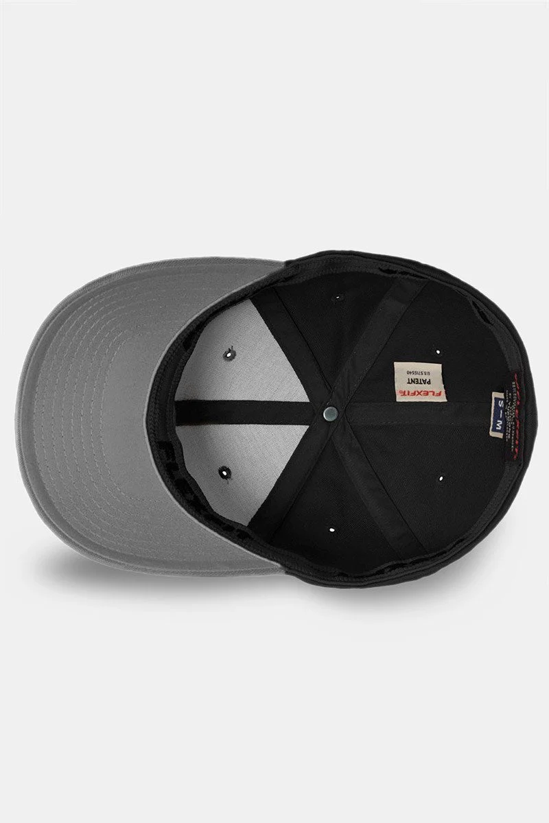 Flexfit Wooly Combed Original Cap Black - Image 2