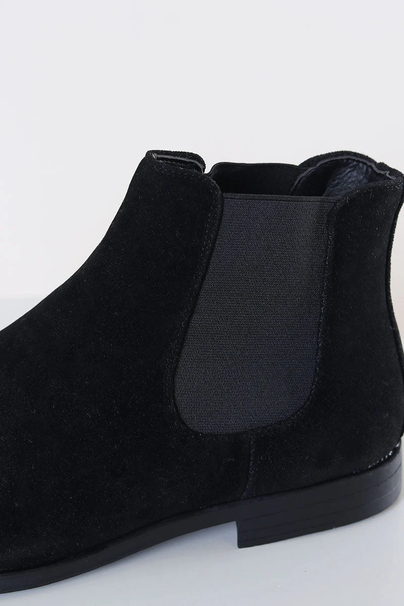 Liebhaveri Chelsea Boots Suede Black - Image 4