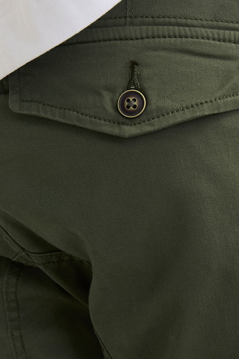 Jack & Jones Paul Flake Cargo Pants Olive Night - Image 7
