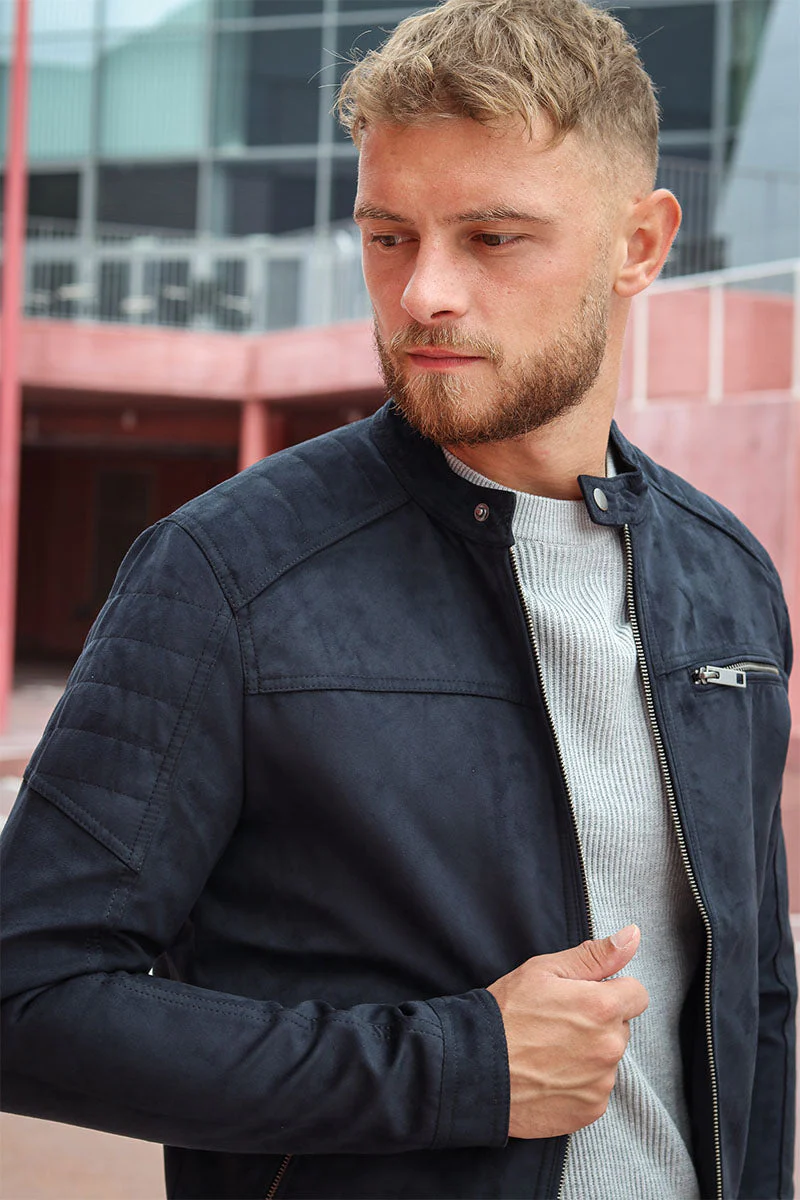Jack & Jones ROCKY JACKET NOOS Jet Black Fake suede - Image 4