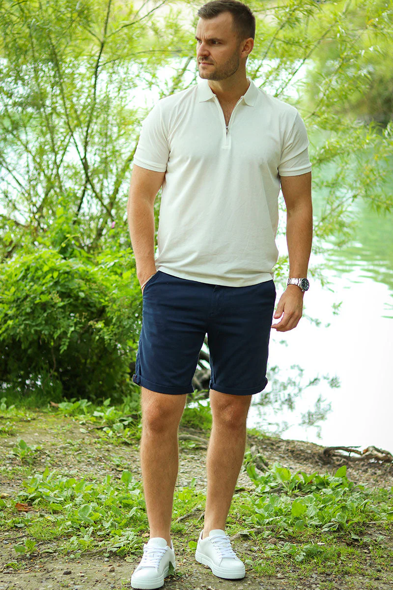 Jack & Jones Bowie Chino Shorts Navy Blazer - Image 2