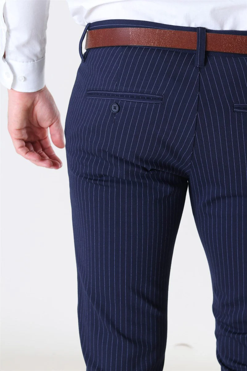 Only & Sons Mark Pants Stripe Night Sky - Image 4