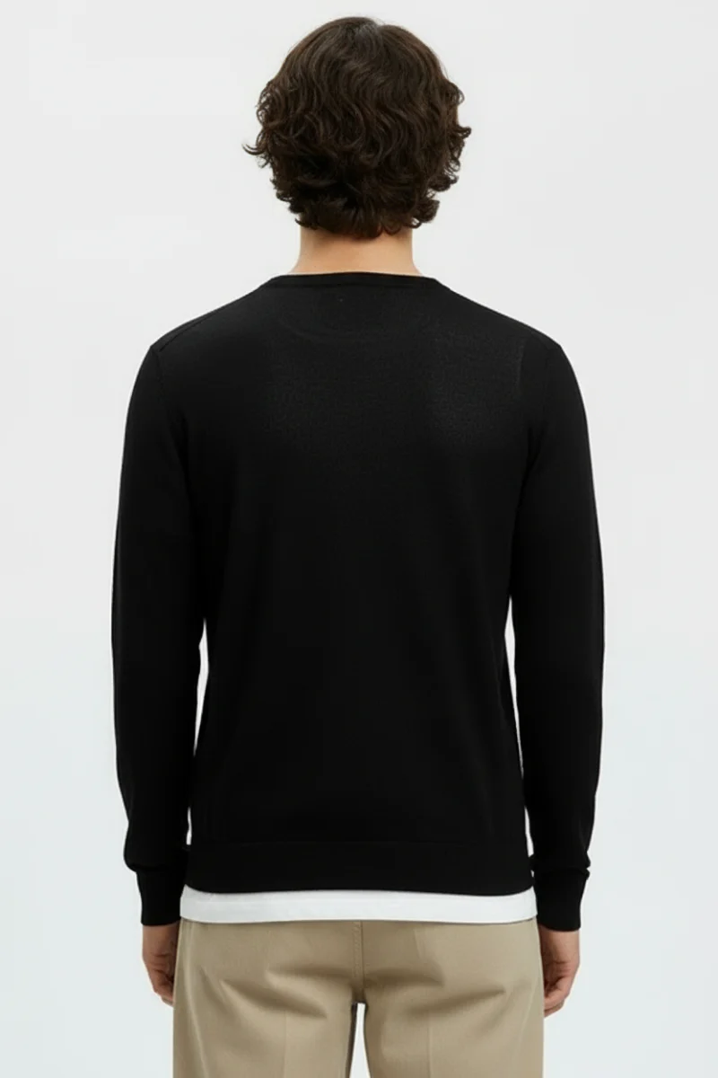 Selected Berg Crew Neck Black - Image 4