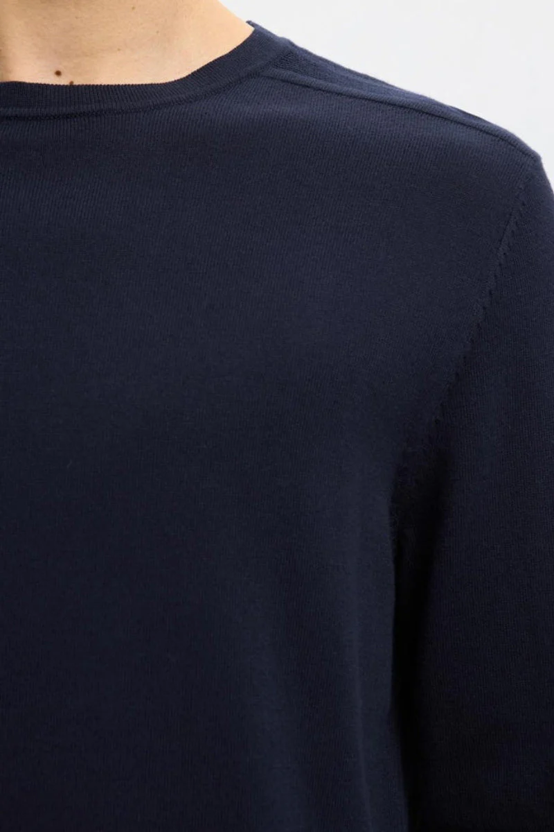 Selected Berg Crew Neck Navy Blazer - Image 3