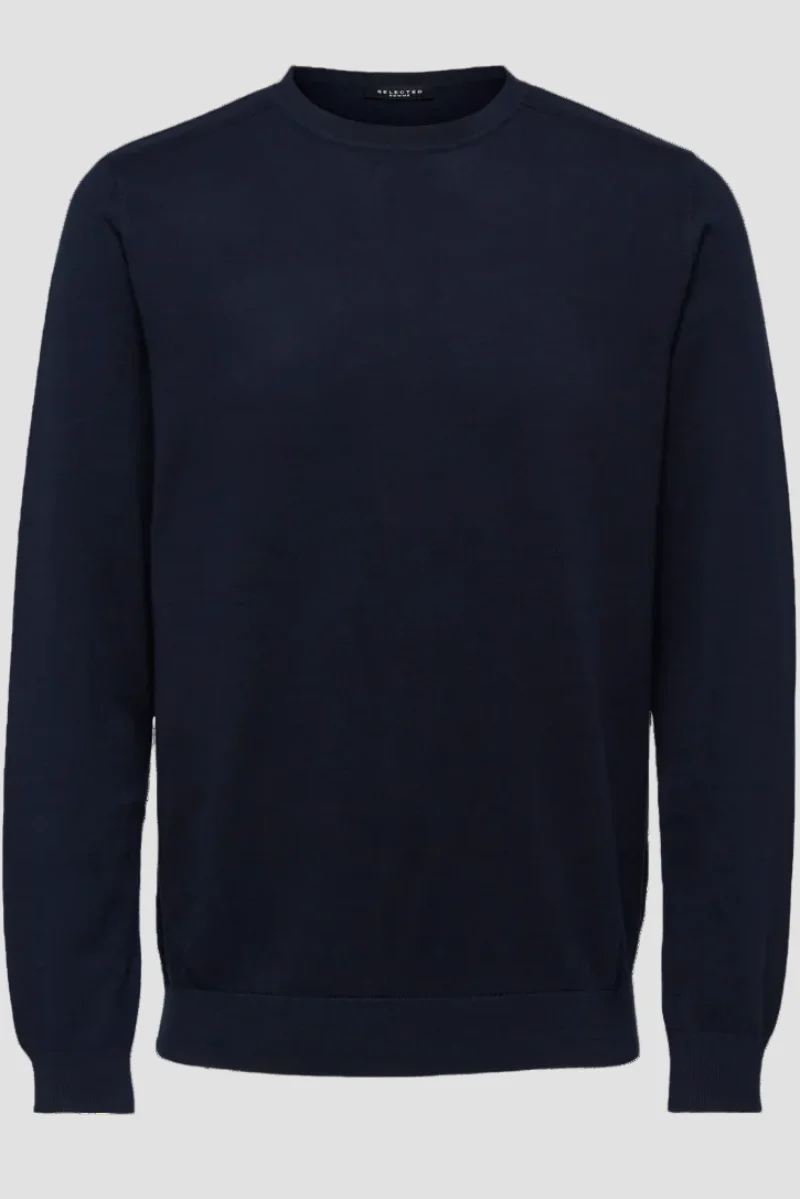 Selected Berg Crew Neck Navy Blazer - Image 4