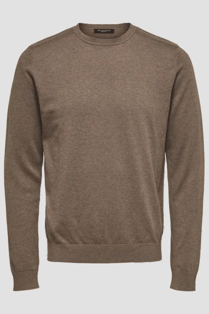 Selected Berg Crew Neck Teak - Image 4