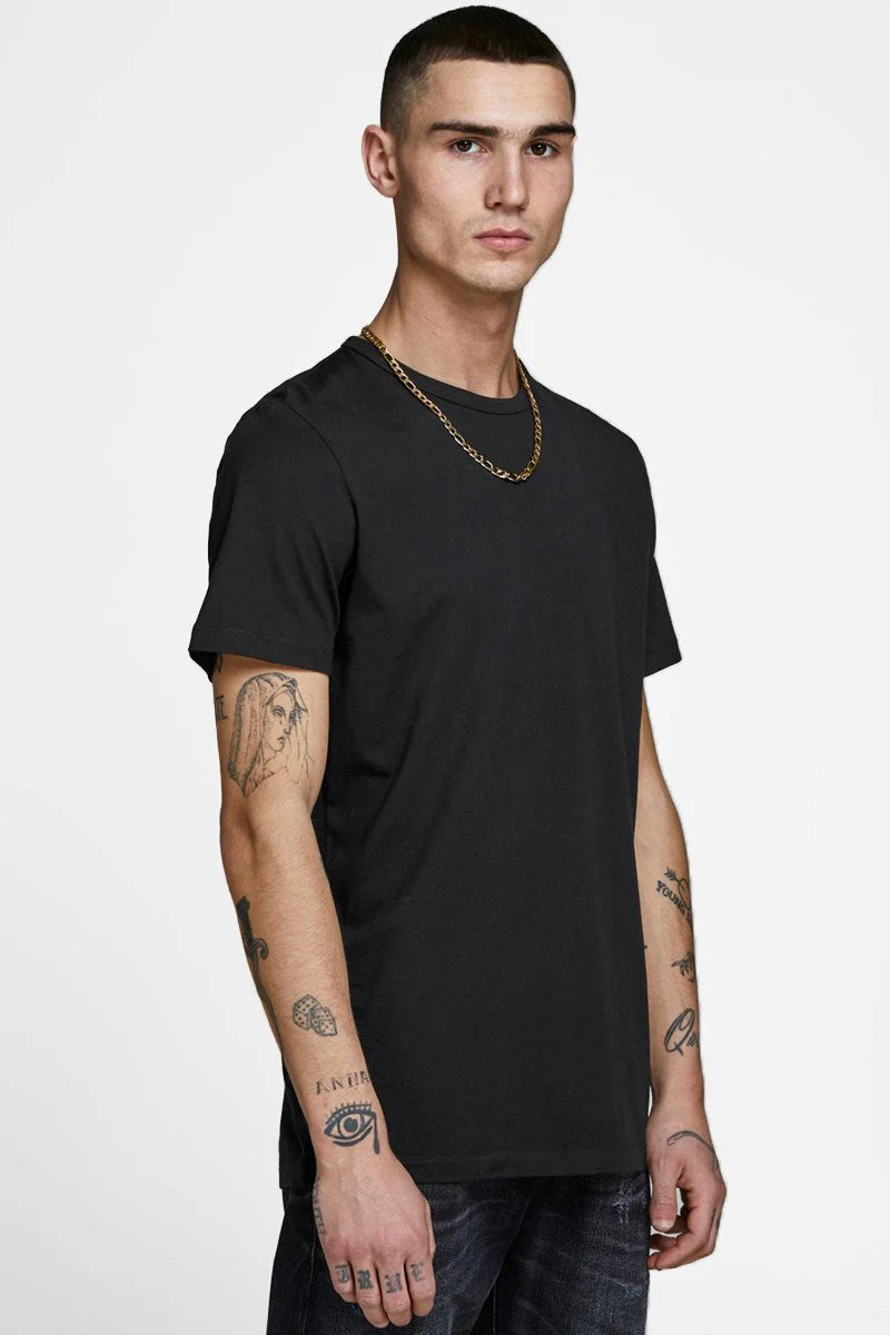 Jack & Jones Basic Crew Tee SS 2-Pack Black - Image 4