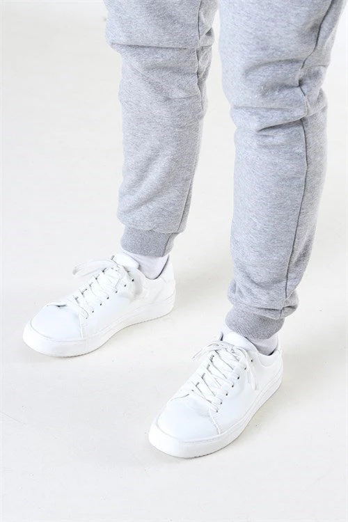 ONLY & SONS CERES SWEAT PANTS Light Grey Melange - Image 4