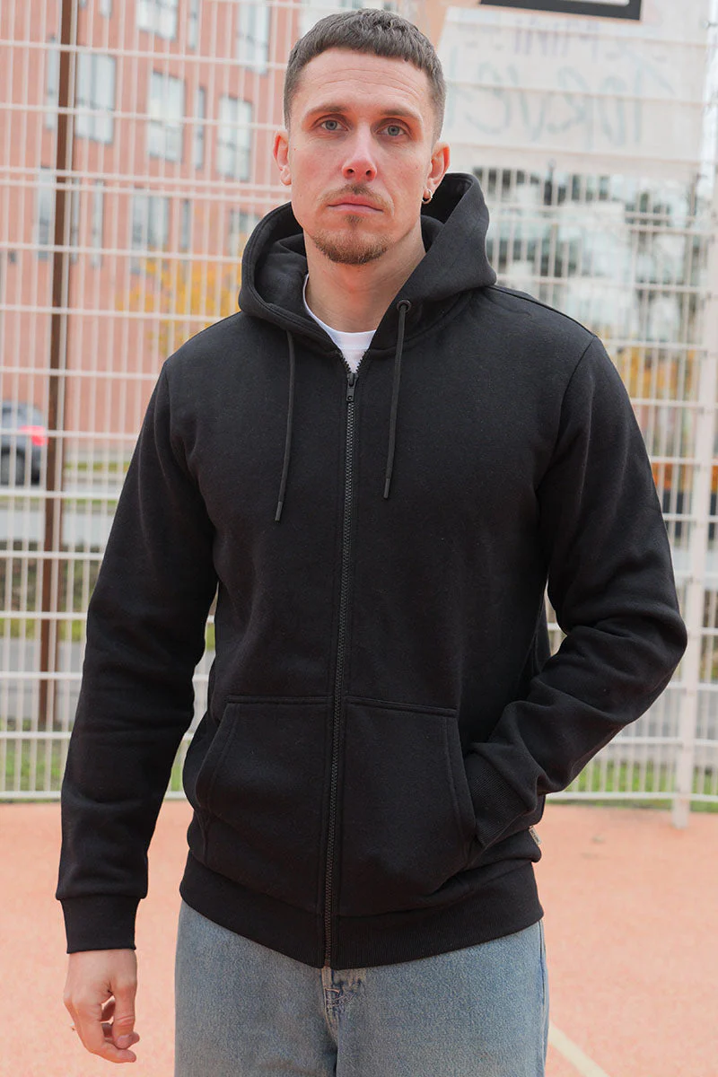 ONLY & SONS CERES ZIP HOODIE SWEAT  Black - Image 4
