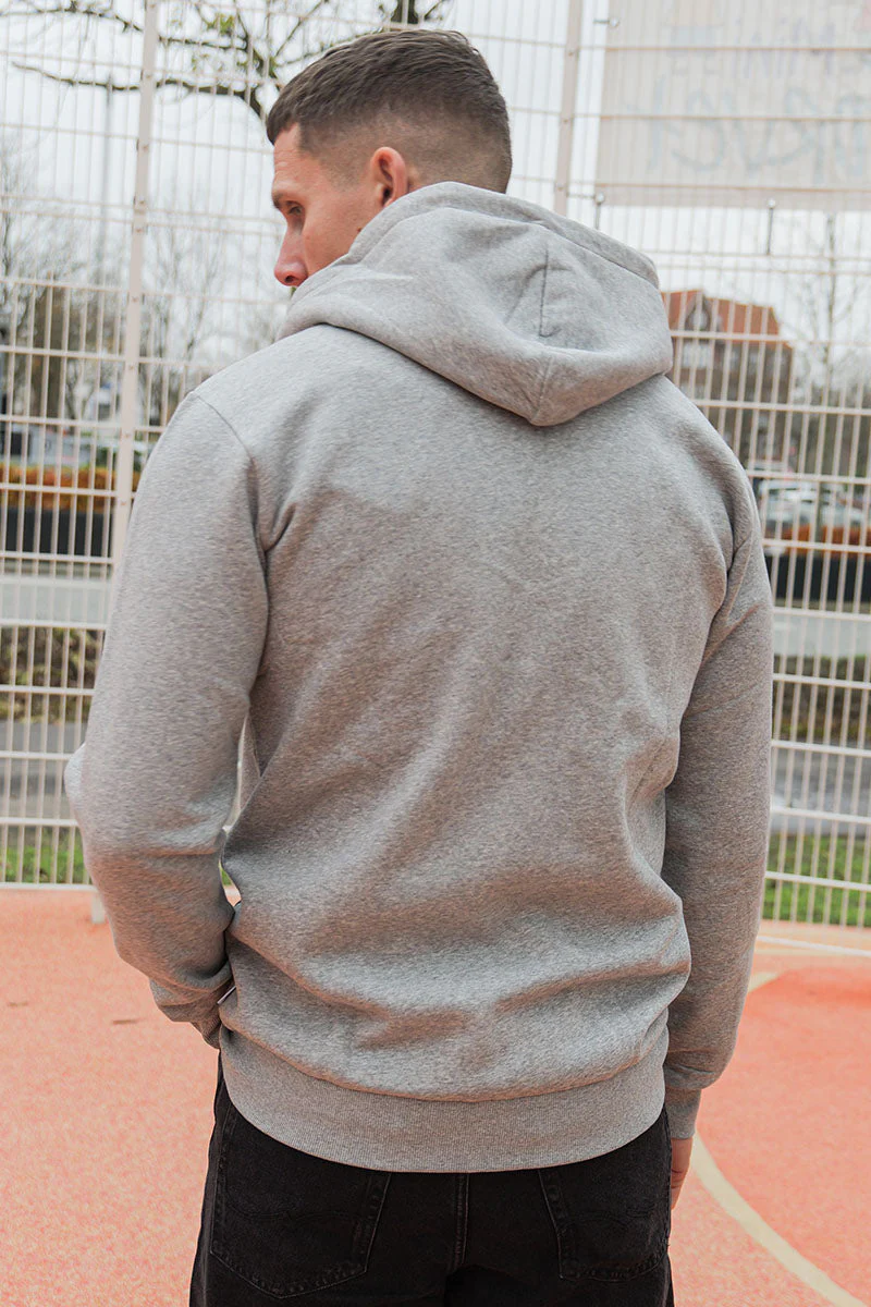 ONLY & SONS CERES ZIP HOODIE SWEAT Light Grey Melange - Image 6