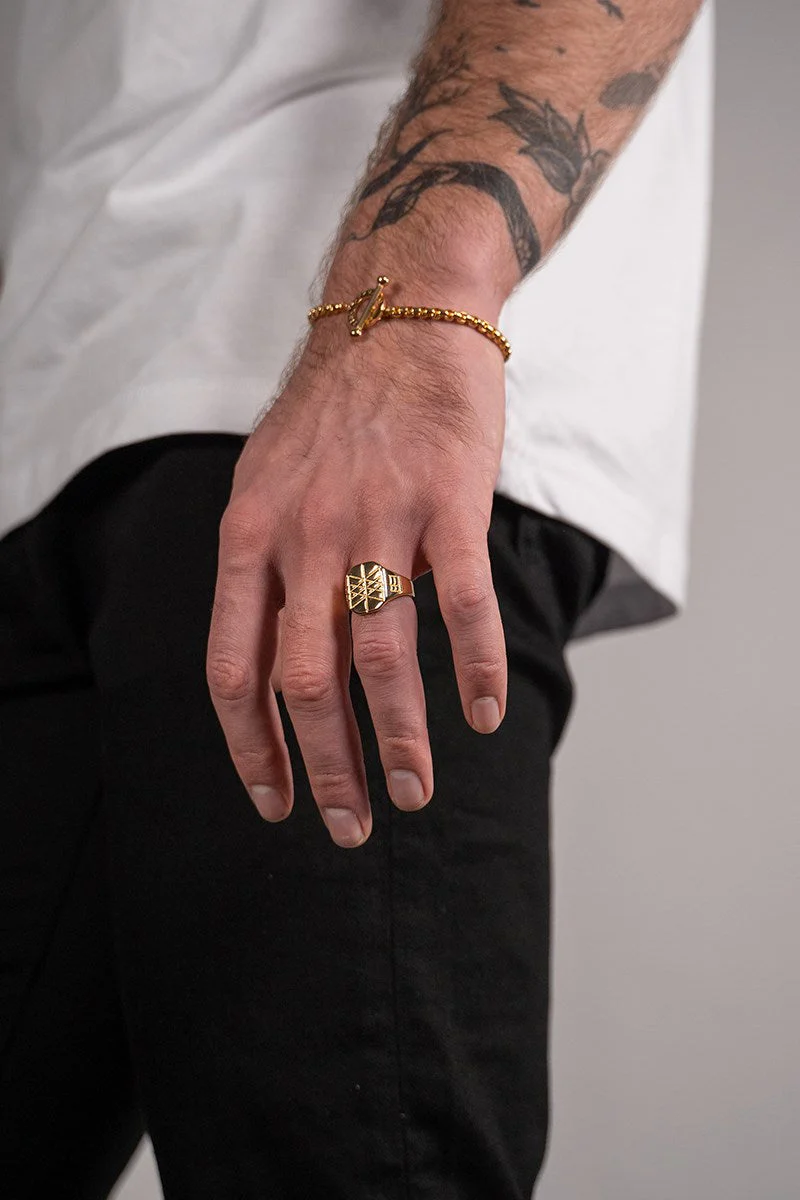 Northern Legacy Web of Wyrd Signature Ring Guldtonet. - Image 2