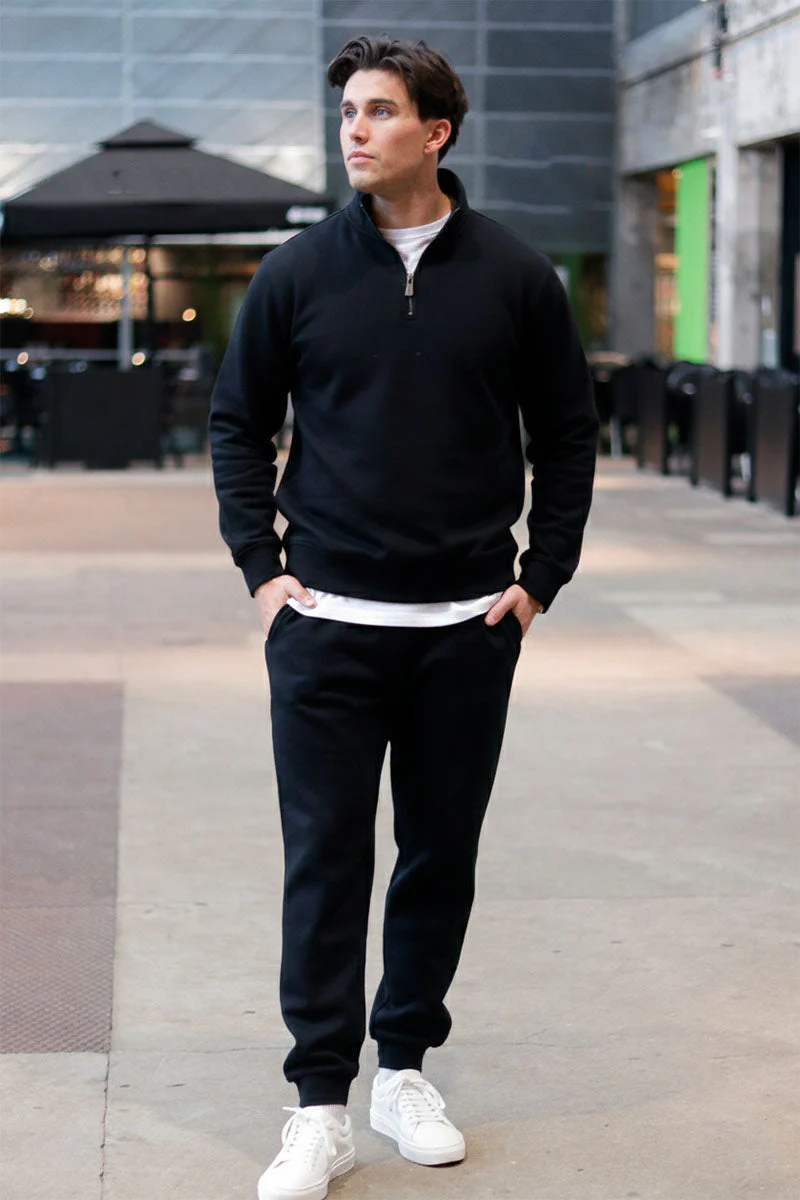 ONLY & SONS Ceres Half Zip Sweat Black - Image 2