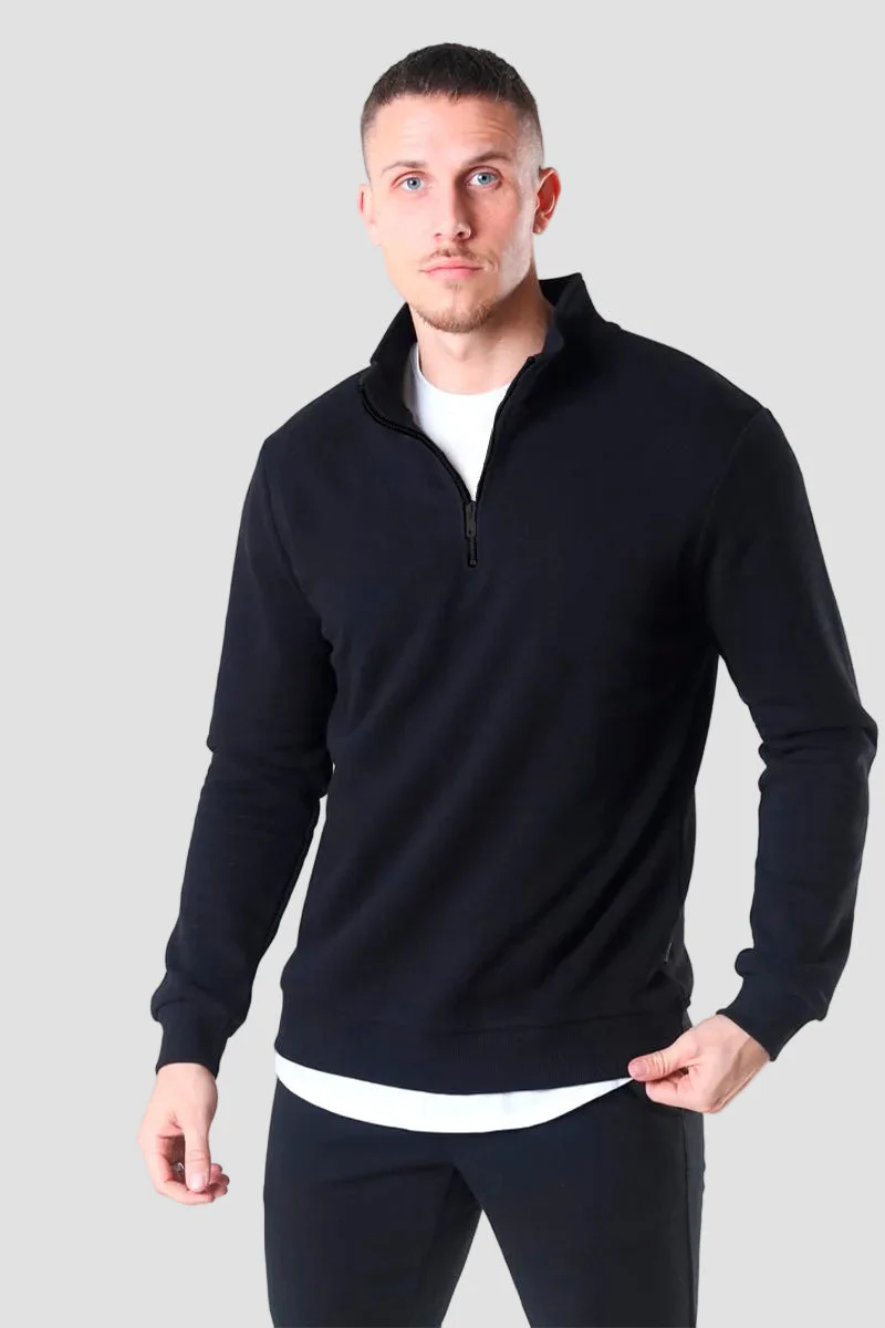 ONLY & SONS Ceres Half Zip Sweat Black - Image 5