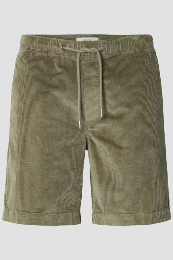 Selected Regular Jace Corduroy Shorts Vetiver - Image 6