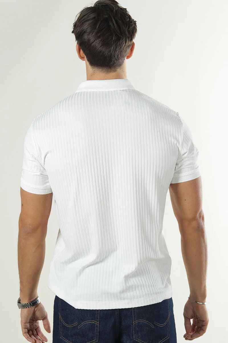 Selected Fave Structure Polo Cloud Dancer - Image 3
