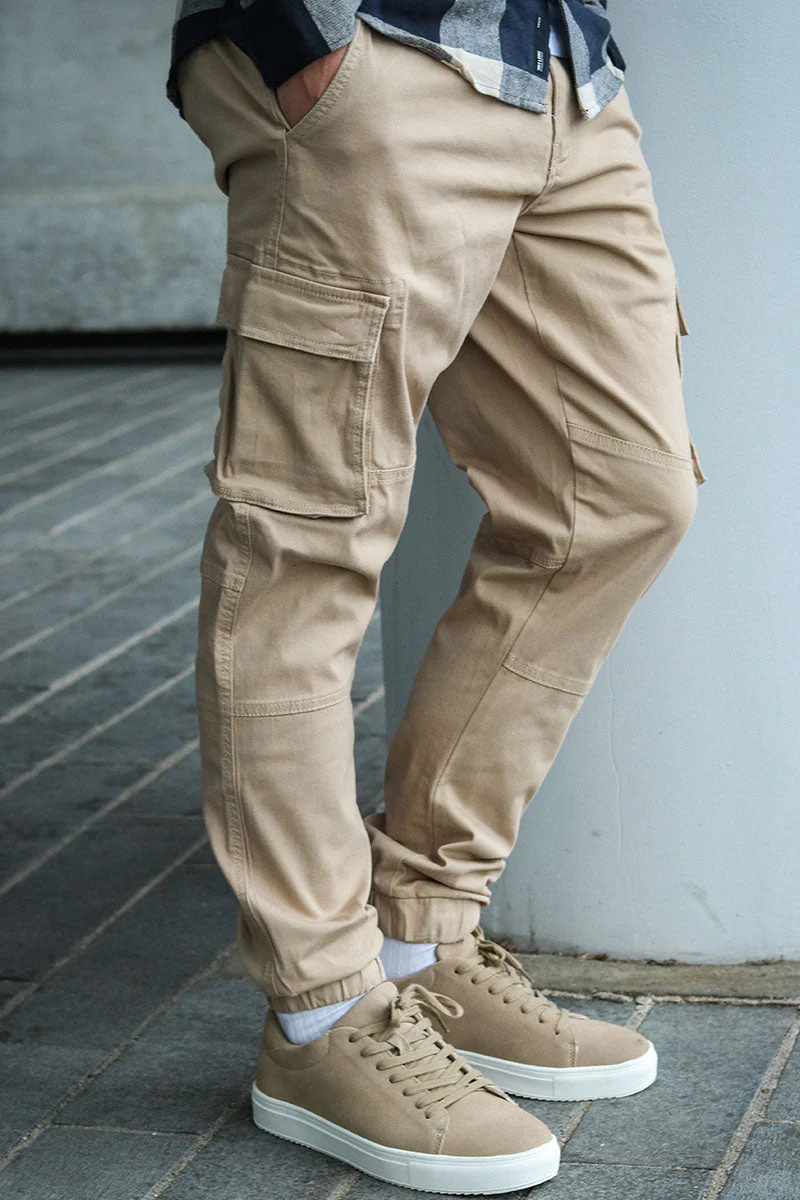 Only & Sons Cam Stage Cargo Cuff Pants Chinchilla - Image 6