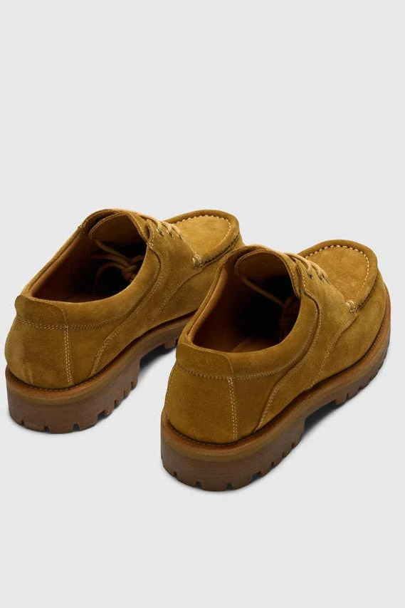 Selected Holger Suede Boat Shoe Almond - Image 3