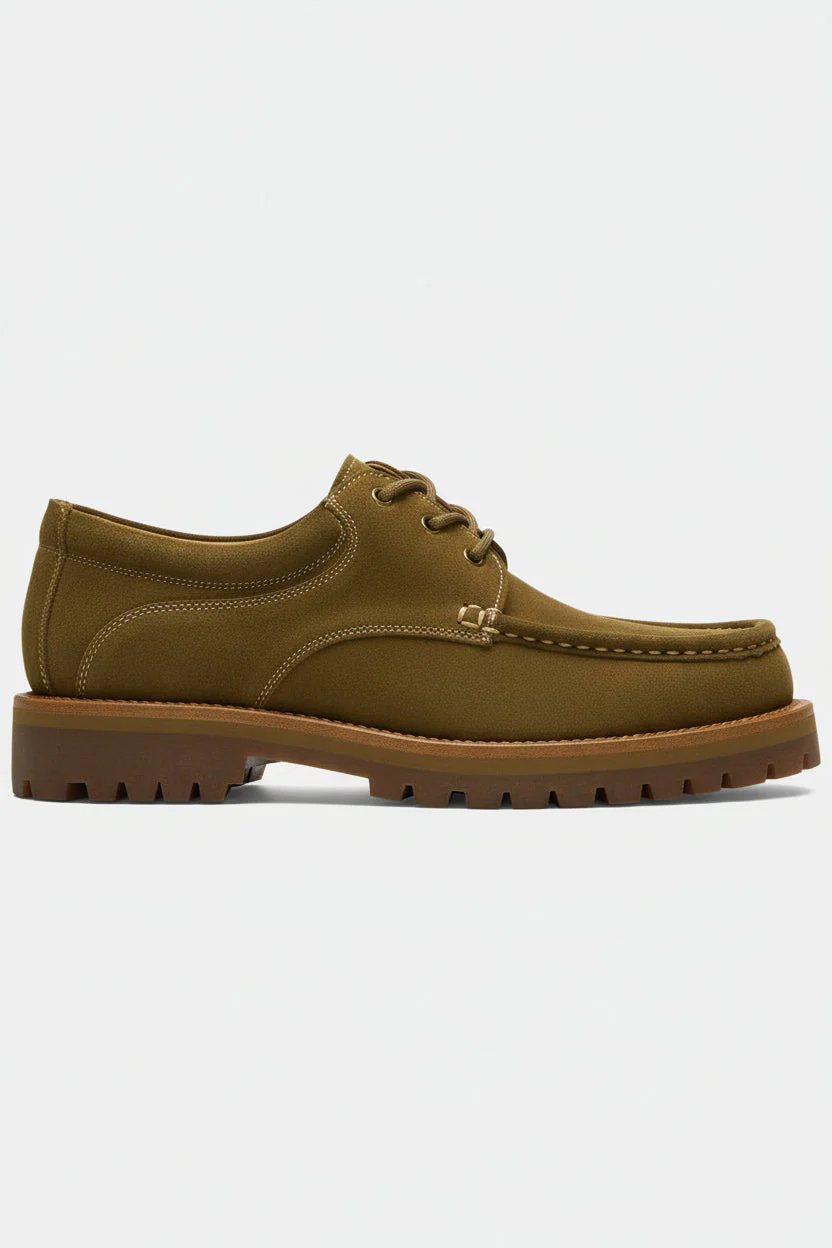 Selected Holger Suede Boat Shoe Grape Leaf - Image 4