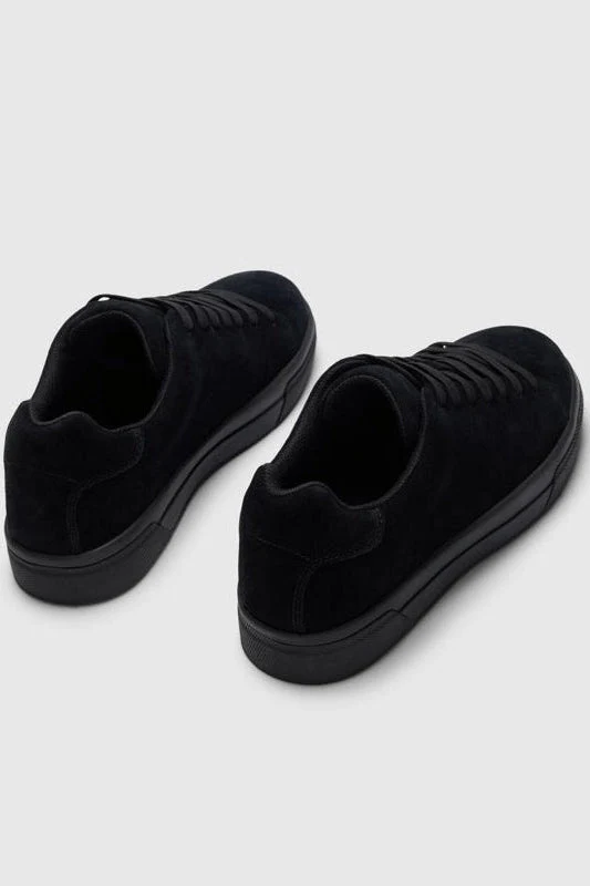 Selected David Chunky Suede Sneaker Black - Image 3
