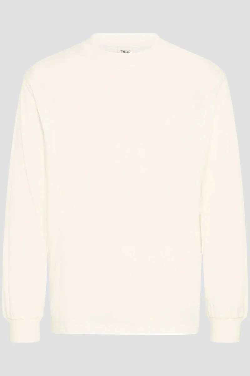 Solid Dreynaldo Longsleeve T-shirt Off White - Image 2