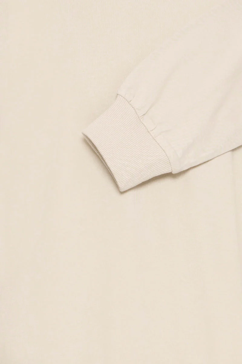 Solid Dreynaldo Longsleeve T-shirt Oatmeal - Image 4