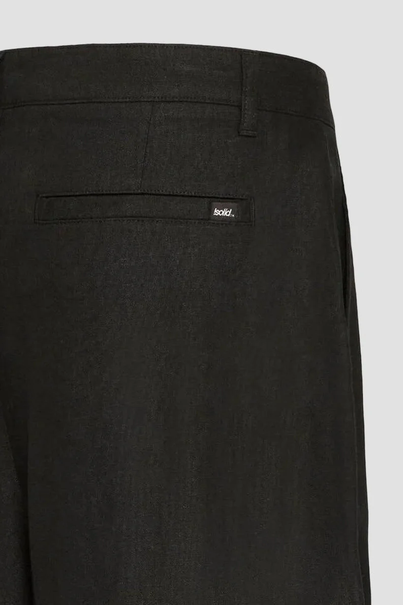 Solid Dethan Tapered Pleat True Black - Image 3