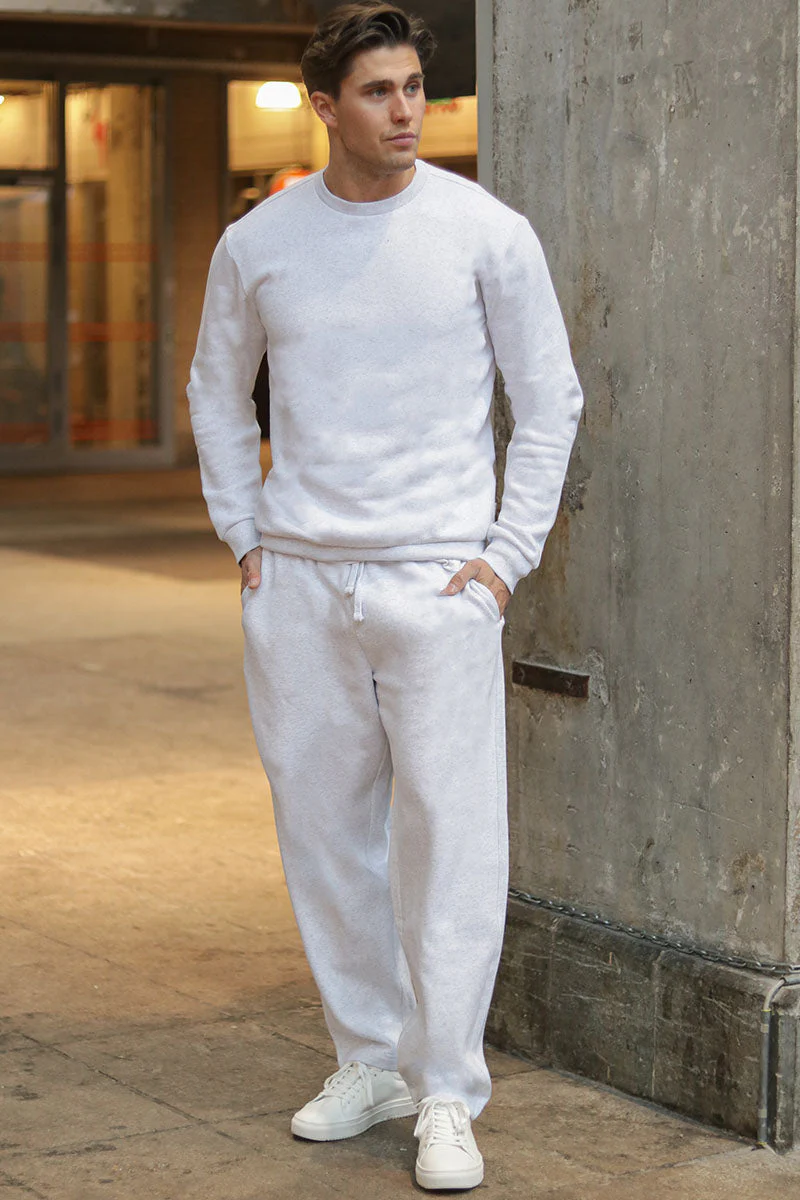 Only & Sons Ceres Crew Neck Super Light Grey Melange - Image 2