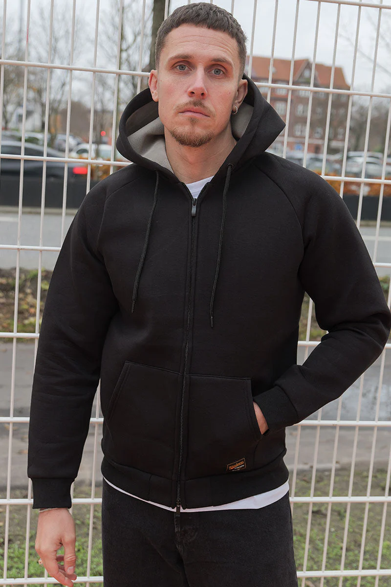 Only & Sons Bobby Scuba Full Zip Hoodie Black - Image 3