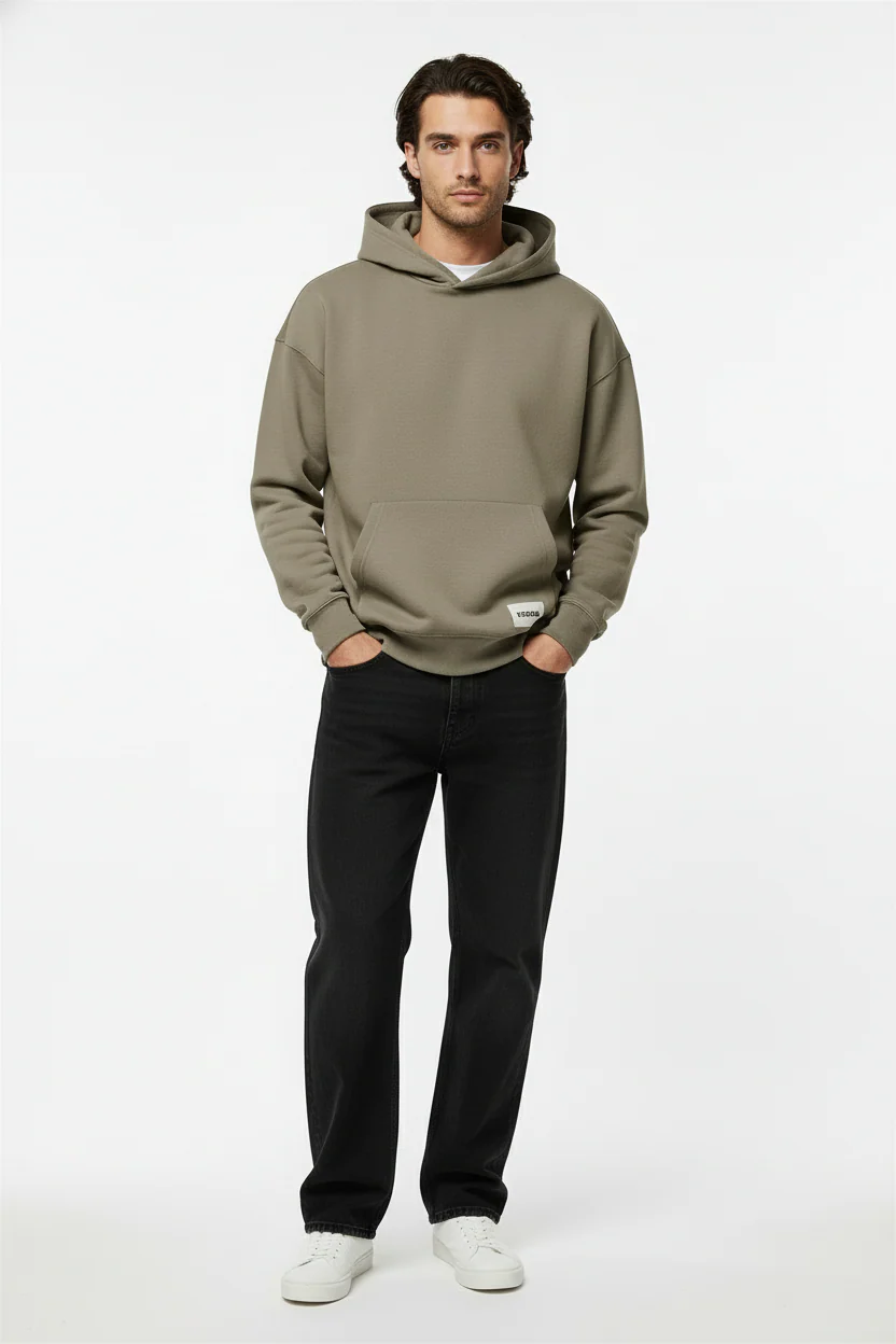 Only & Sons Goyle Boxy Hoodie Walnut - Image 2