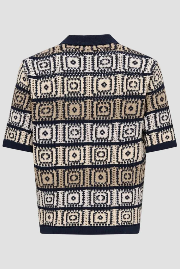 Only & Sons Bart Life RLX 5 SS Resort Knit Dark Navy - Image 5