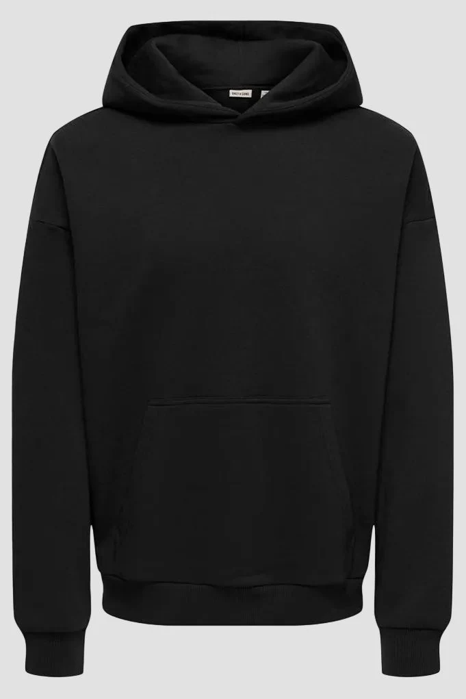 Only & Sons Ceres Oversized LS Hoodie Black