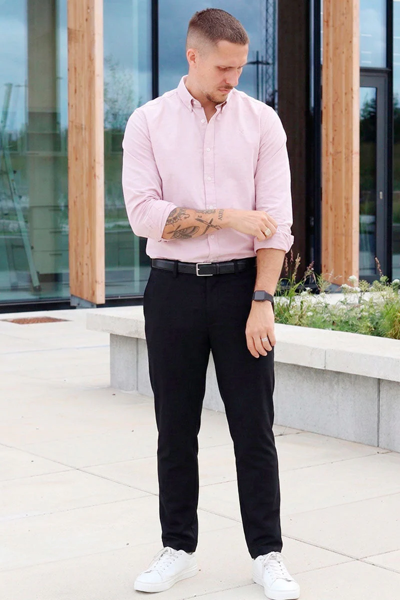 Clean Cut Copenhagen Oxford Stretch Plain Violet Ice - Image 2