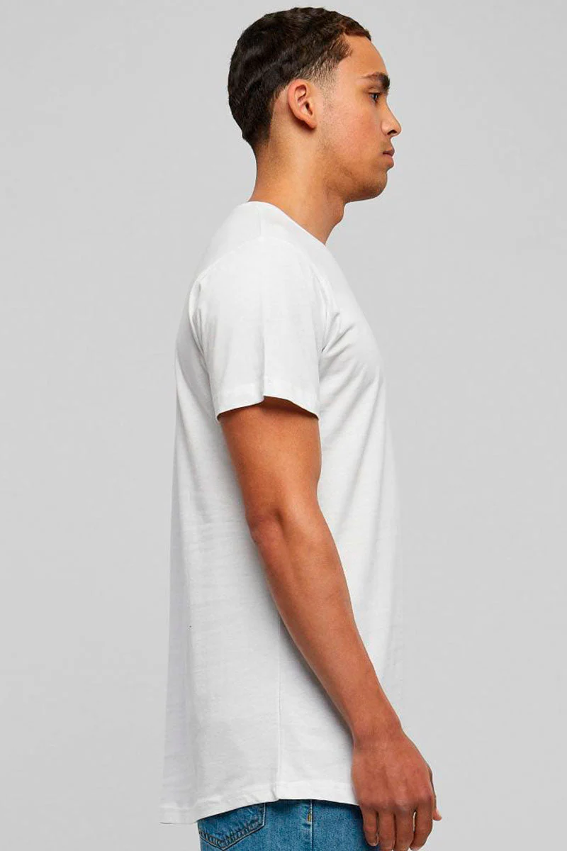 URBAN CLASSICS Shaped Long Tee White - Image 3