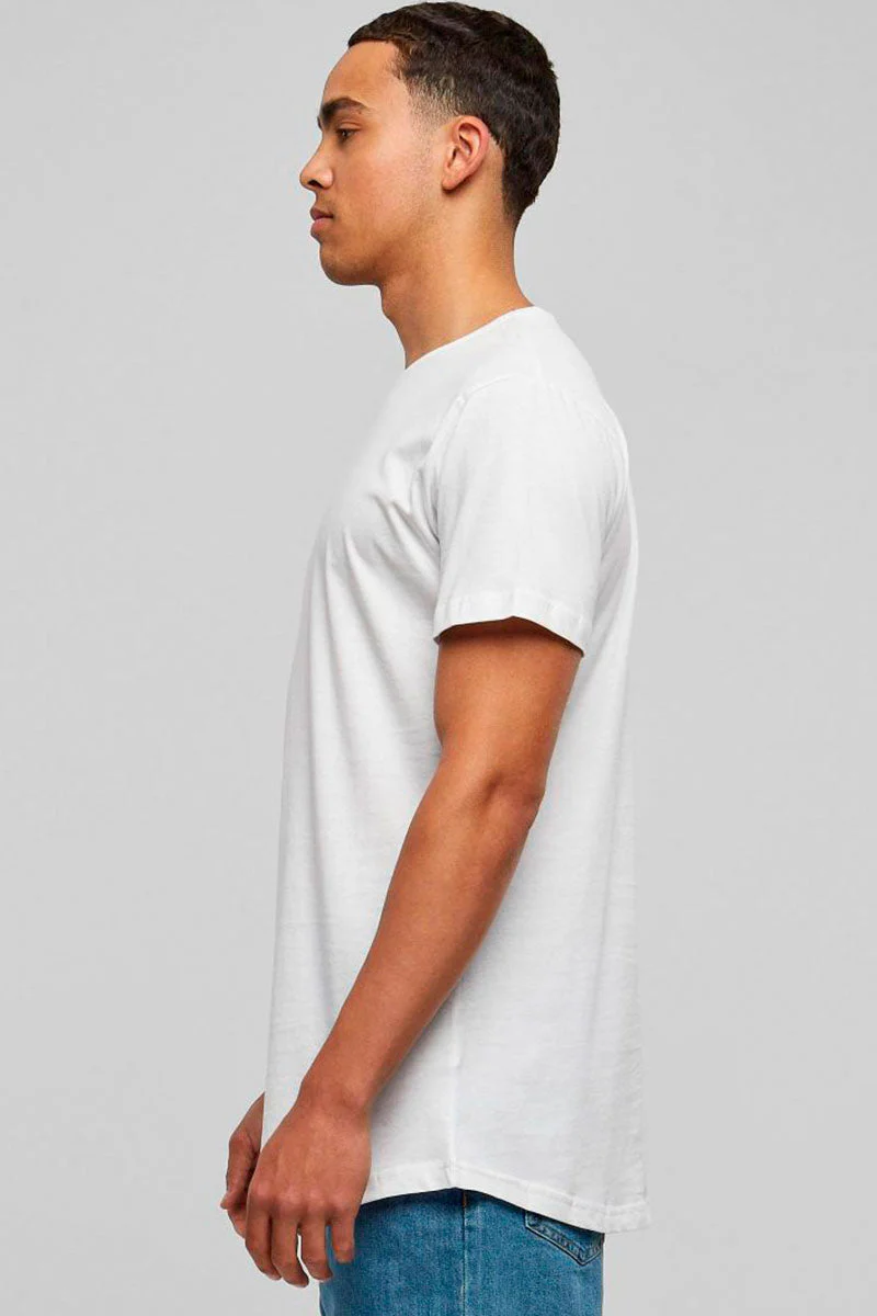 URBAN CLASSICS Shaped Long Tee White - Image 4